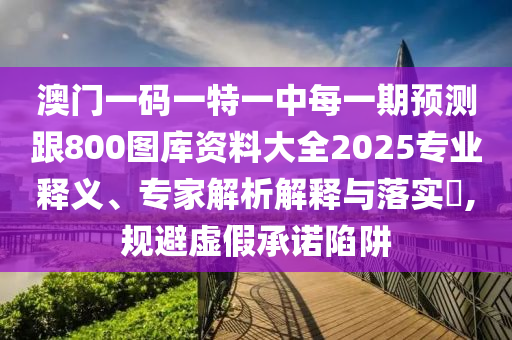 澳門一碼一特一中每一期預(yù)測(cè)跟800圖庫(kù)資料大全2025專業(yè)釋義、專家解析解釋與落實(shí)?,規(guī)避虛假承諾陷阱