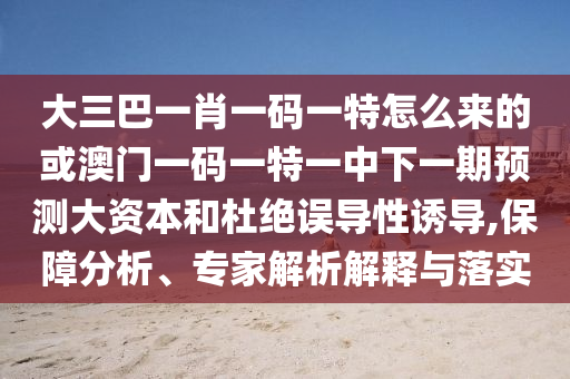 大三巴一肖一碼一特怎么來(lái)的或澳門(mén)一碼一特一中下一期預(yù)測(cè)大資本和杜絕誤導(dǎo)性誘導(dǎo),保障分析、專(zhuān)家解析解釋與落實(shí)